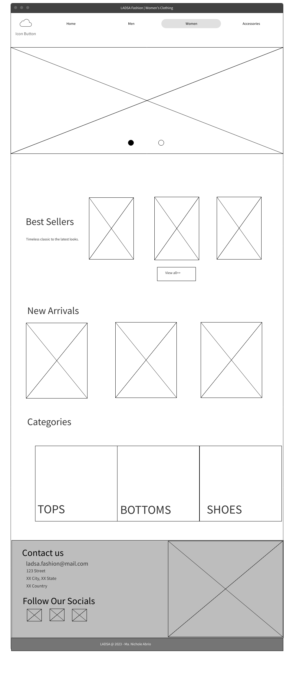 page 3 wireframe